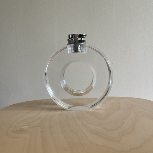 Vintage clear circle table - clear,