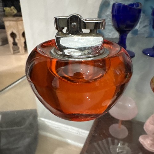 Vintage viking glass orb table - glass,